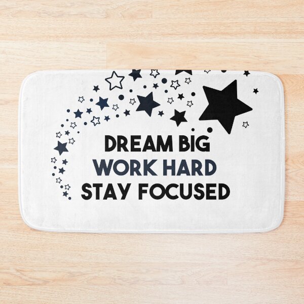 Item preview, Dream Big, Work Hard Stay Focused - Shooting Stars Classic designed and sold by BobbyTee Merch.