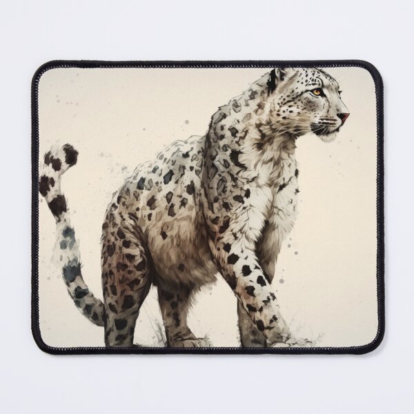 Item preview, Water Color Snow Leopard designed and sold by wildlifezen.
