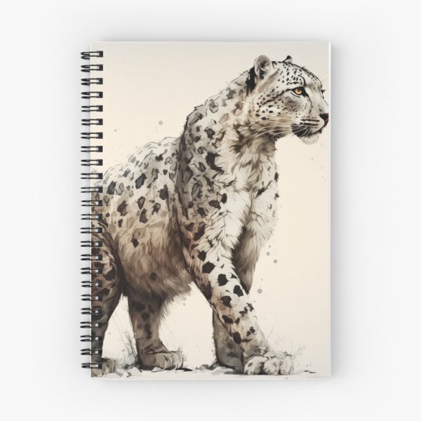 Item preview, Water Color Snow Leopard designed and sold by wildlifezen.