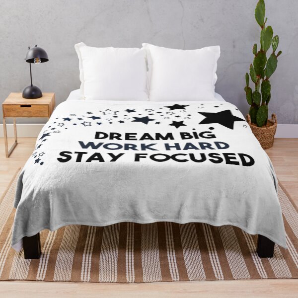 Item preview, Dream Big, Work Hard Stay Focused - Shooting Stars Classic designed and sold by BobbyTee Merch.