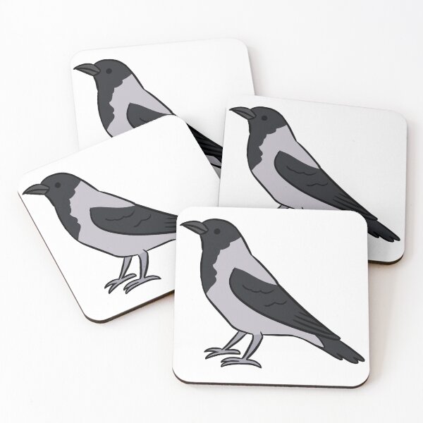 Item preview, Cute hooded crow illustration  designed and sold by Yarafantasyart.