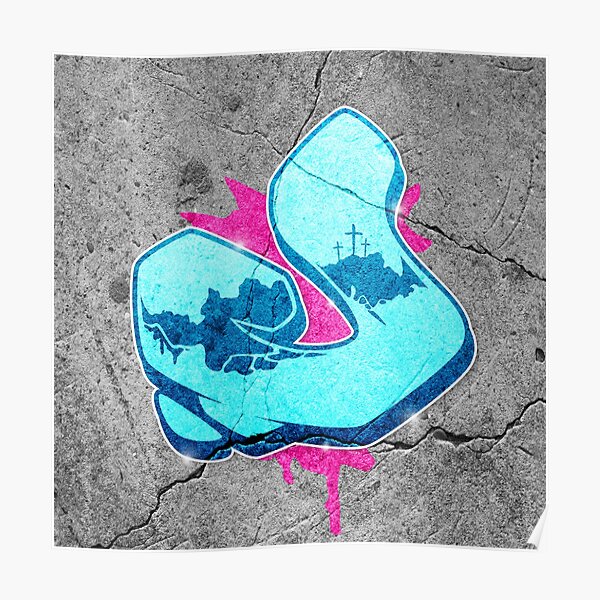 J Graffiti Letter Poster By Joax Redbubble