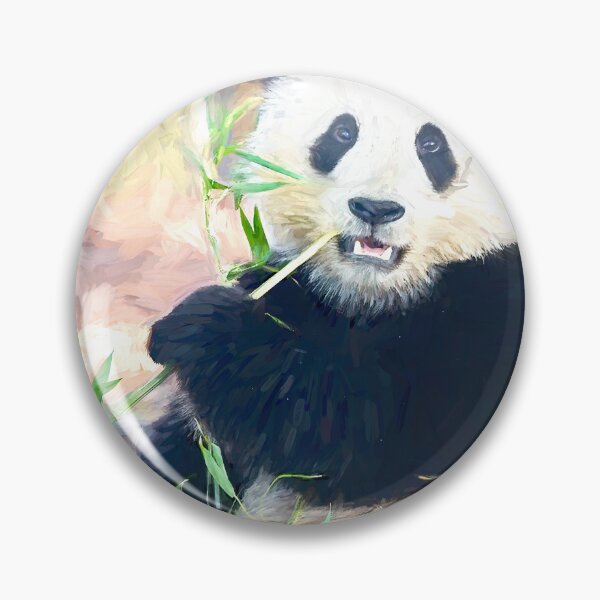 Item preview, Panda Eating Bamboo Painting designed and sold by DesignDLW.