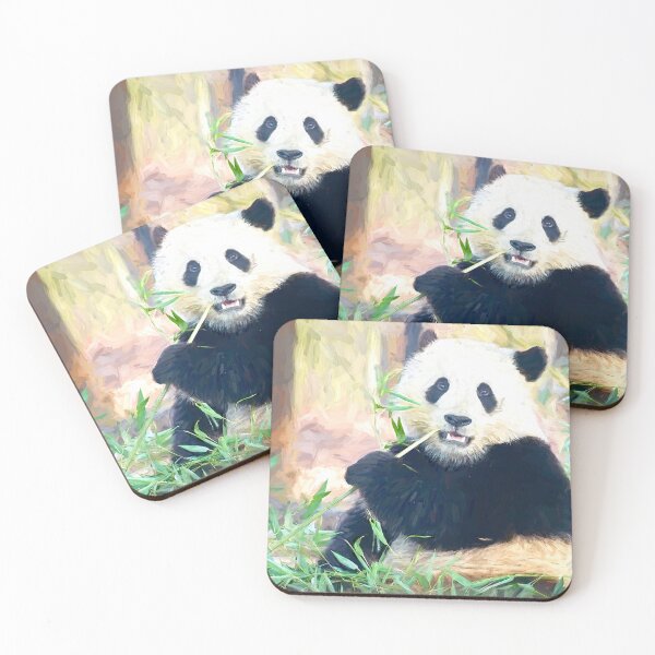 Item preview, Panda Eating Bamboo Painting designed and sold by DesignDLW.
