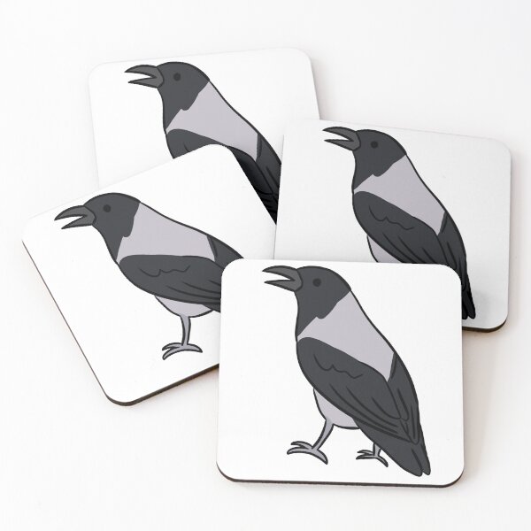 Item preview, Cute hooded crow illustration  designed and sold by Yarafantasyart.