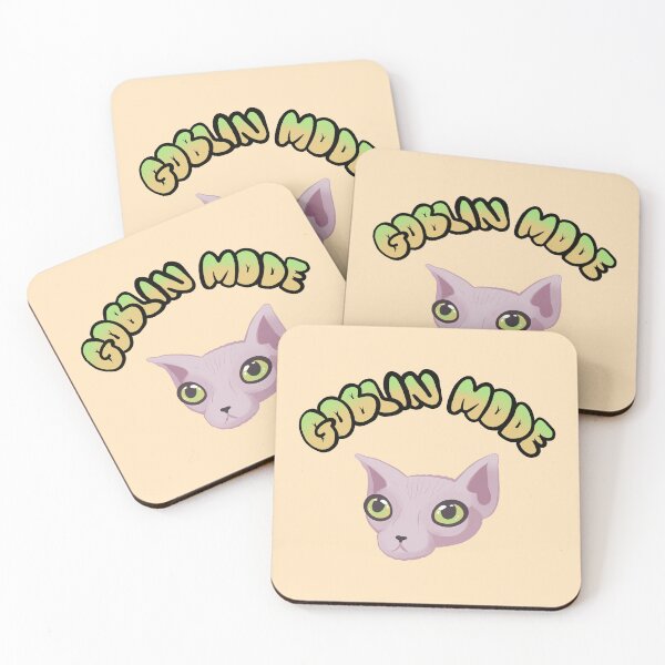 Item preview, Goblin Mode Hairless Cat Sphynx Cat (In Cream) designed and sold by Creepy-Cutesie.