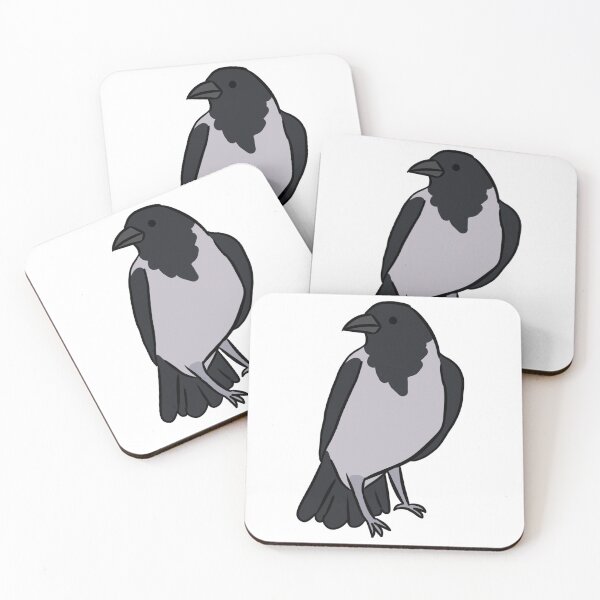 Item preview, Cute hooded crow illustration  designed and sold by Yarafantasyart.