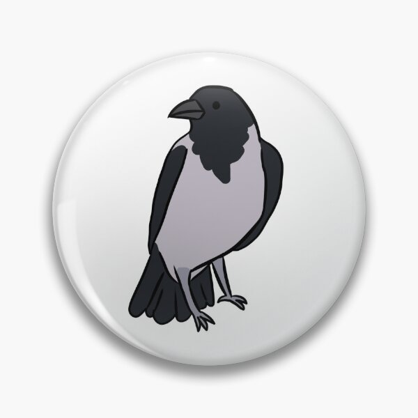 Item preview, Cute hooded crow illustration  designed and sold by Yarafantasyart.