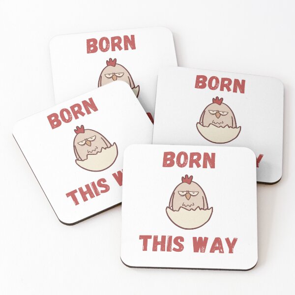 Item preview, Born This Way Funny Grumpy Chicken designed and sold by ThumboArtBumbo.
