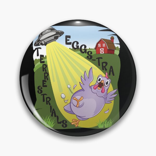 Item preview, Eggs-tra Terrestrials Funny Chicken Design designed and sold by designsmostfowl.
