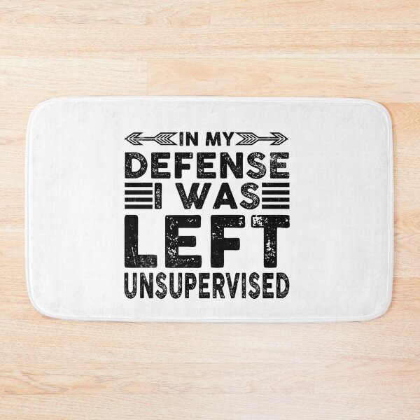 Item preview, In My Defense I Was Left Unsupervised - Retro Vintage designed and sold by ArtVibeDesign.