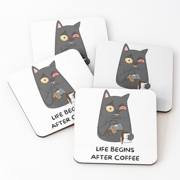Item preview, Life Begins After Coffee designed and sold by PawPrints-uk.