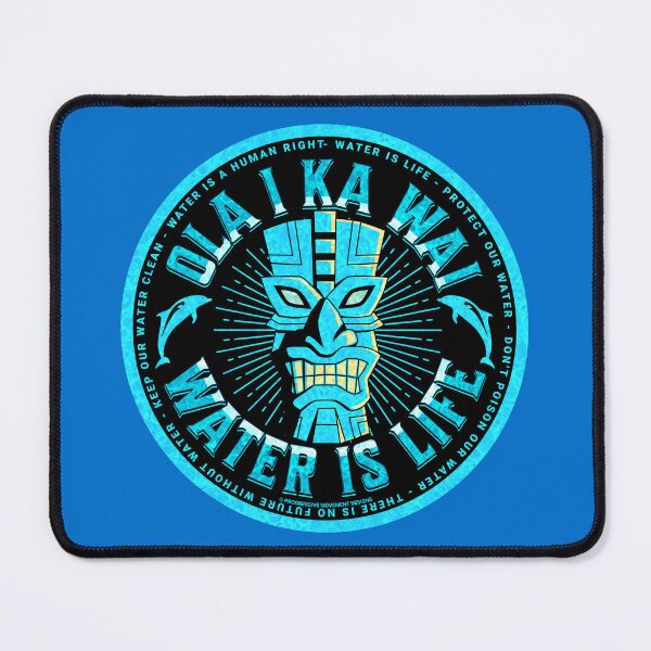 Artikelvorschau, PMD00816 Progressive Bewegung entwirft Hawaii Water Protectors Tiki für Hawaiianer progressive Demokraten Unabhängige und Bernie Sanders Unterstützer Wasser ist Leben Menschenrecht schützt Wasser Hawaii entworfen und verkauft von ProgressiveLeft.