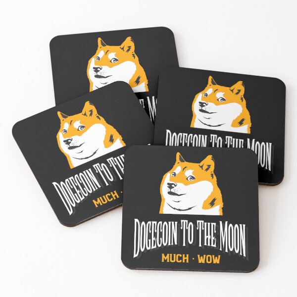Item preview, Dogecoin to The Moon Much Wow designed and sold by NFTDesignsBLV.