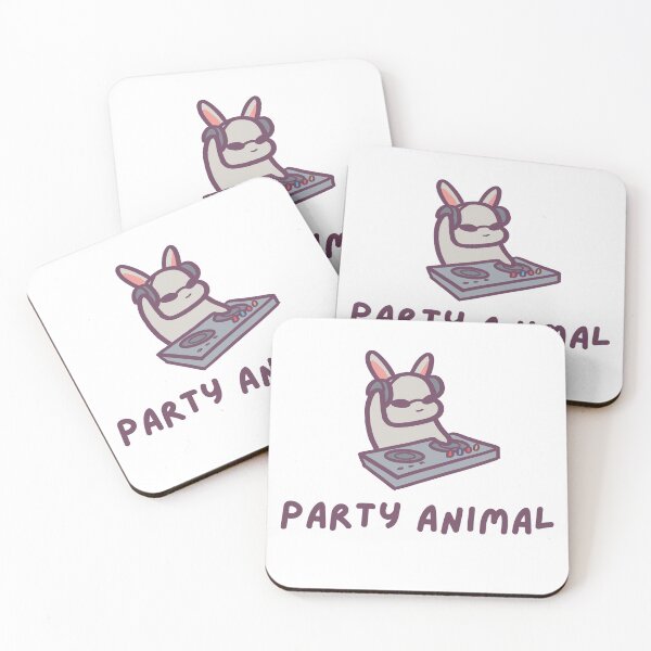 Item preview, Party Animal Funny Cute Bunny designed and sold by ThumboArtBumbo.