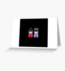 Kimonos Greeting Card