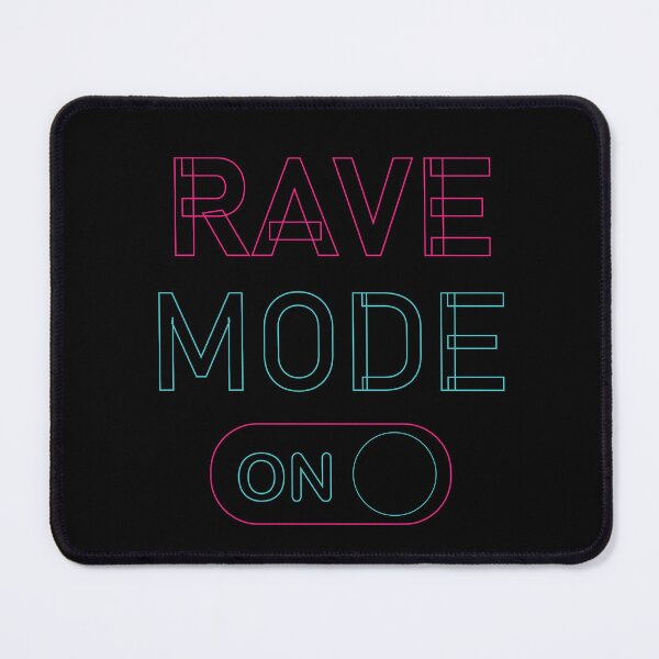 Item preview, RAVE MODE ON Pink & Turquoise designed and sold by LightsOutSupply.