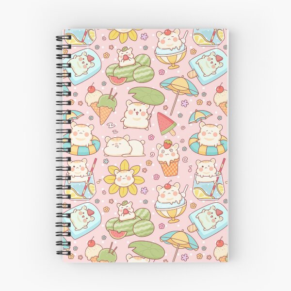 Item preview, Cute Summer Themed Hamster Pattern Pink designed and sold by MadeByBeata.