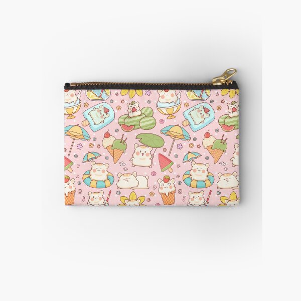 Item preview, Cute Summer Themed Hamster Pattern Pink designed and sold by MadeByBeata.