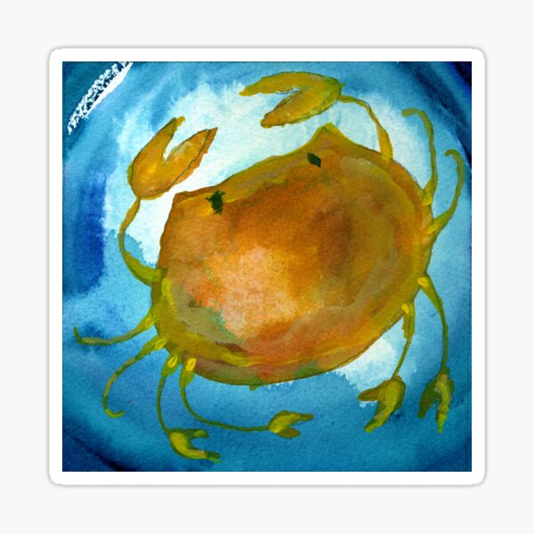Item preview, Cancer Zodiac Horoscope Painting designed and sold by Lisa Rotenberg.