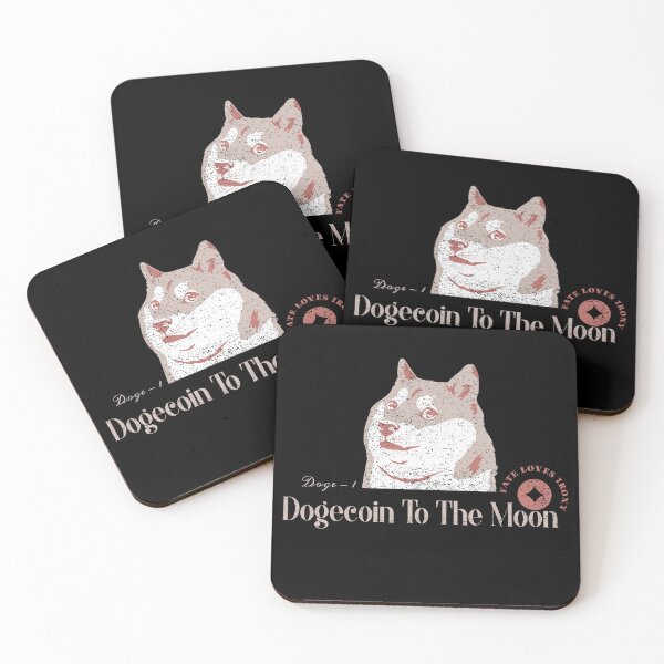 Item preview, Dogecoin to The Moon Fate Loves Irony Doge-1 designed and sold by NFTDesignsBLV.