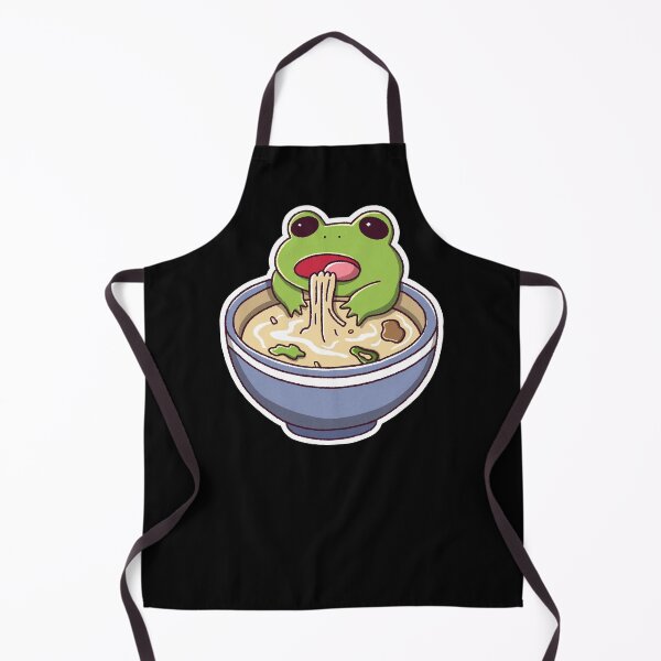 Item preview, Cute Frog Eating Ramen Japanese Kawaii Animal designed and sold by trajeado14.