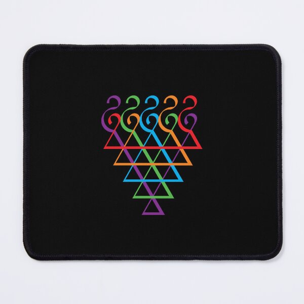 Item preview, Indian Symbol of Knowledge and Wisdom Saraswati Yantra Colorful Flat Design designed and sold by Wiggly Lines.