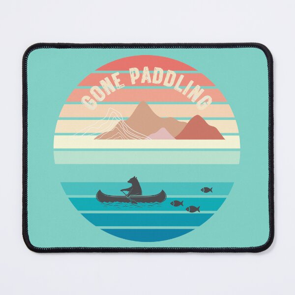 Item preview, Gone Paddling - Bear Canoeing with Fish Friends designed and sold by TwoSmallPtatoes.