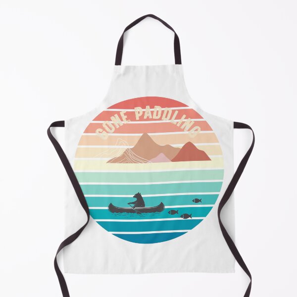 Item preview, Gone Paddling - Bear Canoeing with Fish Friends designed and sold by TwoSmallPtatoes.