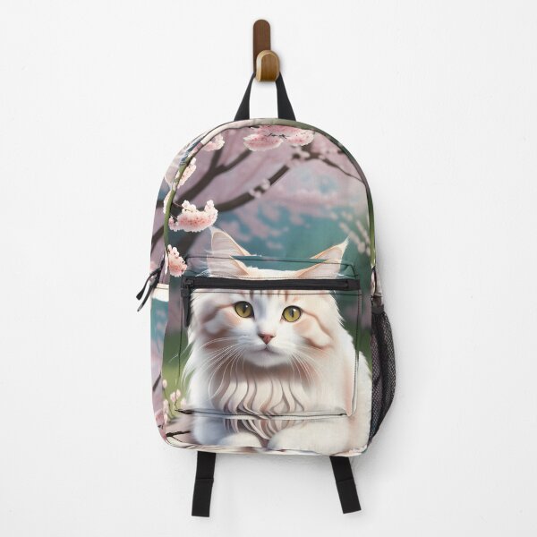 Item preview, Cat in a cherry blossom tree - Modern digital art designed and sold by Ai-michiart.