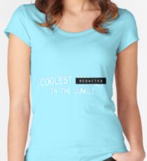 Coolest Monkey In The Jungle - Redacted Women's Fitted Scoop T-Shirt
