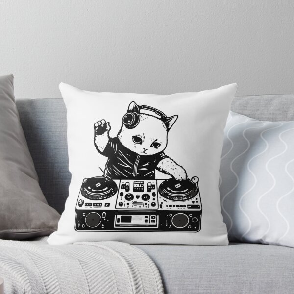Item preview, Purrfectly Groovy: DJ Cat with turntable designed and sold by Oxygen-artwork.