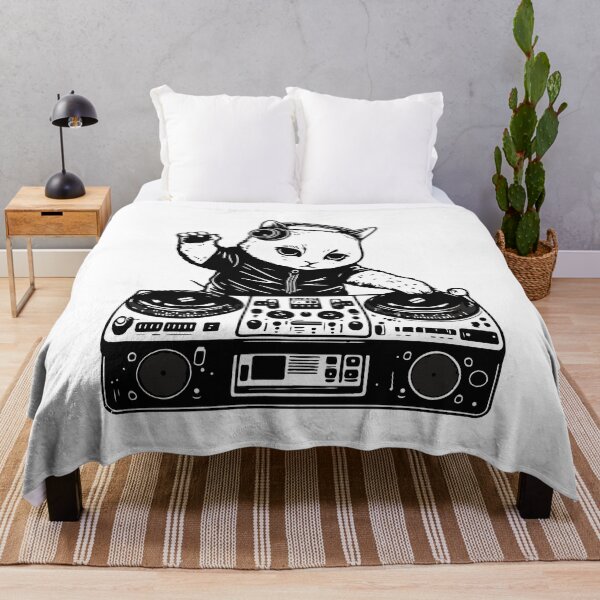 Item preview, Purrfectly Groovy: DJ Cat with turntable designed and sold by Oxygen-artwork.