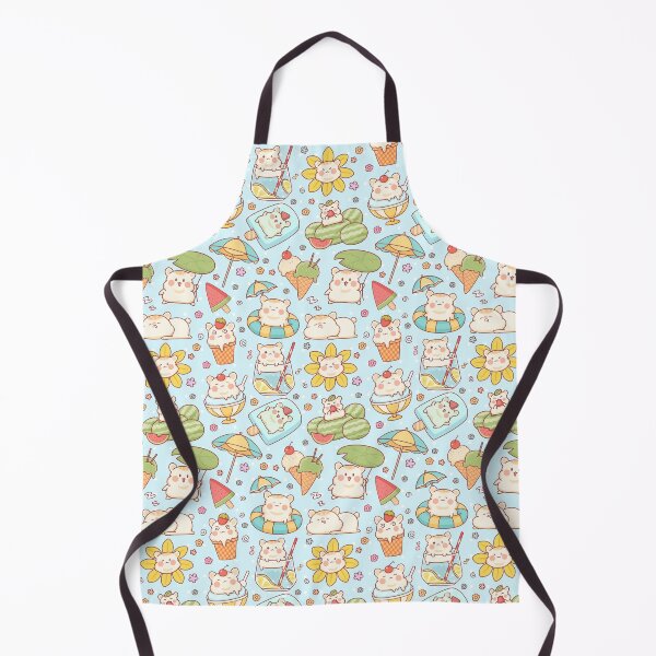 Item preview, Cute Summer Themed Hamster Pattern Blue designed and sold by MadeByBeata.