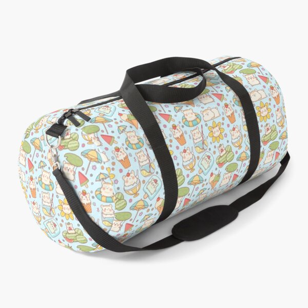 Item preview, Cute Summer Themed Hamster Pattern Blue designed and sold by MadeByBeata.