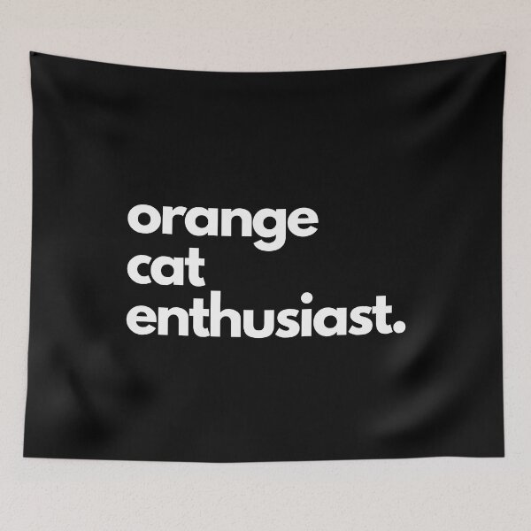 Item preview, orange cat enthusiast. designed and sold by CatsAndSmiles.
