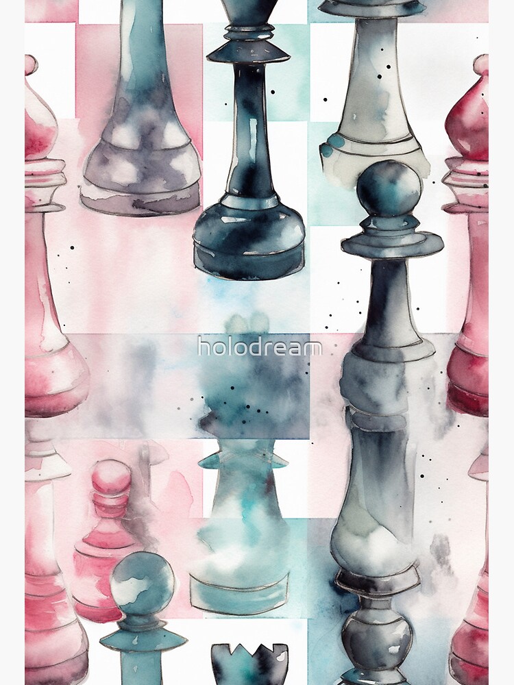 CHESS Isometric Design - NEW Art Chess Games POSTER