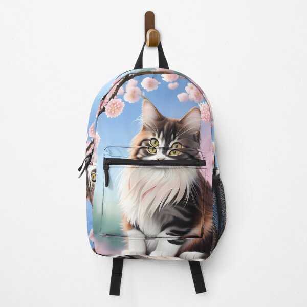 Item preview, Cat in a cherry blossom tree - Modern digital art designed and sold by Ai-michiart.