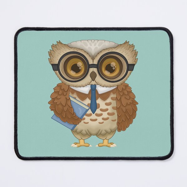 Item preview, Mr. Wiseman the teacher owl! designed and sold by MeMyselfMisha.