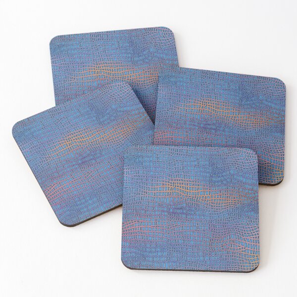 Item preview, Snake Skin Mosaic in Blue designed and sold by Nicki Licking.