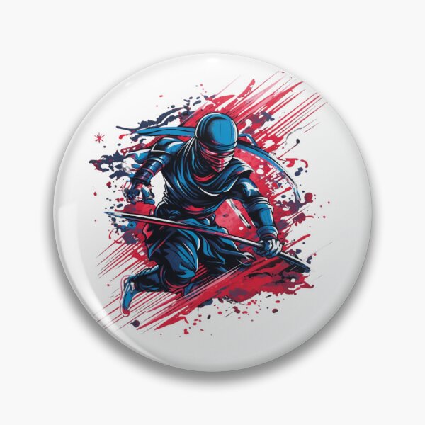 Item preview, Ninja Fury: Warrior Action Bold Colorful Dynamic Intense Exciting Speed Martial Arts  designed and sold by DigiNook.