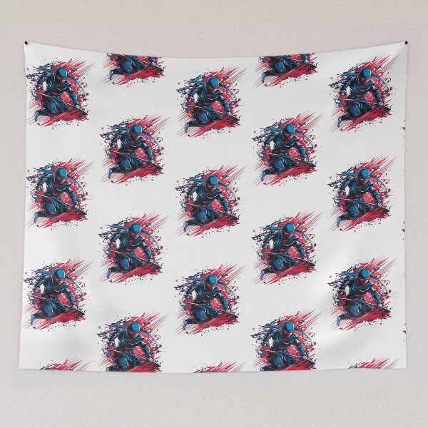Item preview, Ninja Fury: Warrior Action Bold Colorful Dynamic Intense Exciting Speed Martial Arts  designed and sold by DigiNook.