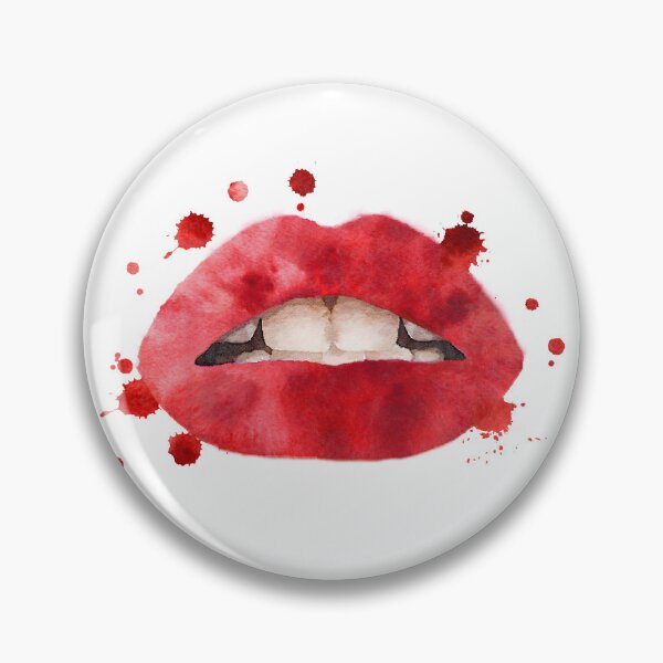 Item preview, Red lips, open mouth, watercolor designed and sold by AmandaGreenwood.