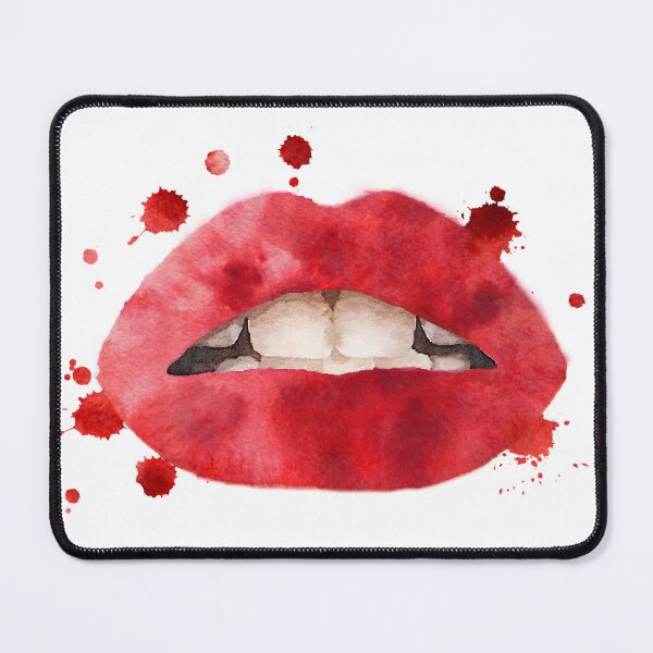 Item preview, Red lips, open mouth, watercolor designed and sold by AmandaGreenwood.