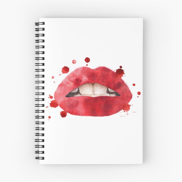 Item preview, Red lips, open mouth, watercolor designed and sold by AmandaGreenwood.