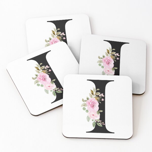 Item preview,  Letter I with Natural Multi Color Flowers designed and sold by Print-Online.