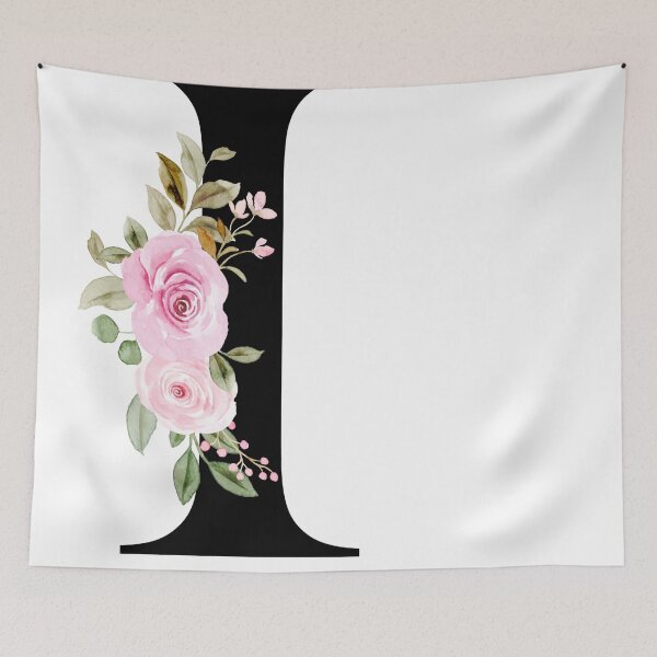 Item preview,  Letter I with Natural Multi Color Flowers designed and sold by Print-Online.