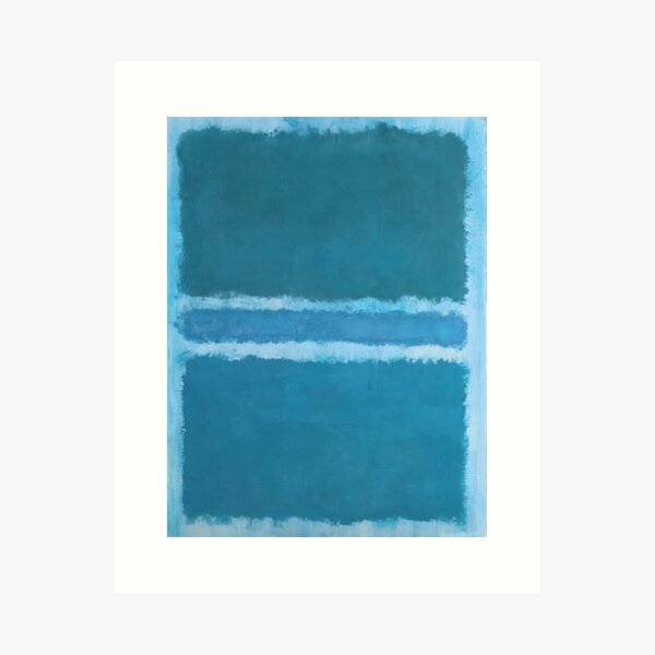 Item preview, Mark Rothko - Untitled (Blue Divided by Blue) designed and sold by Artcol.