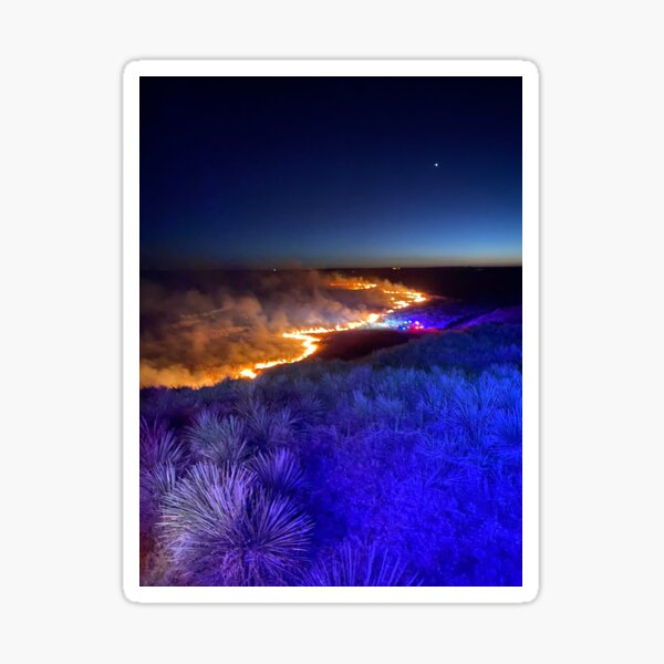 Riverbed fire Sticker