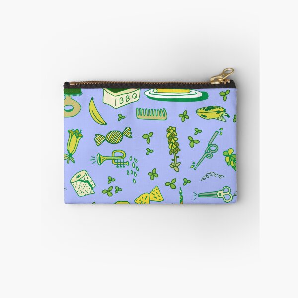 Item preview, Funny Trumpet Baby Blue and Green Pattern designed and sold by ladykatiehardy.